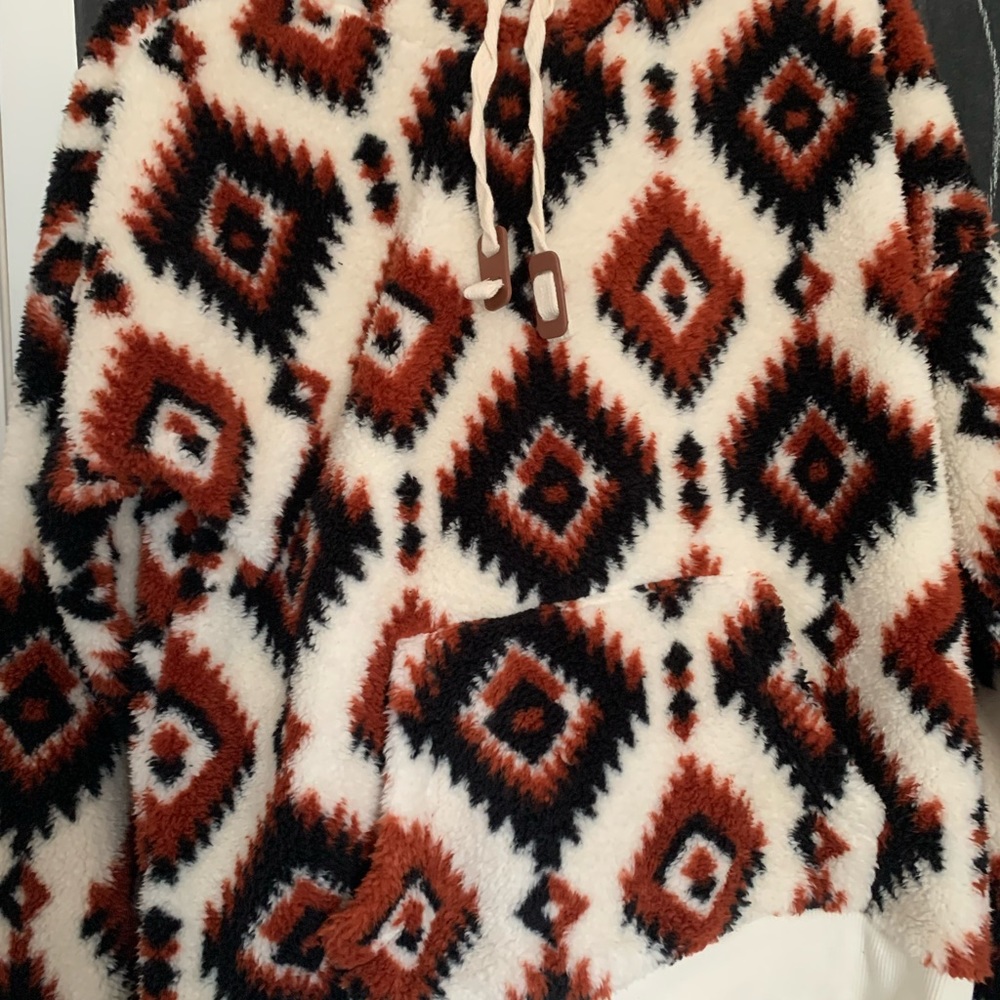 Aztec Sherpa Hoodie